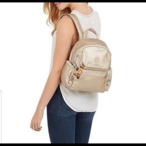 Rose gold Kipling backpack